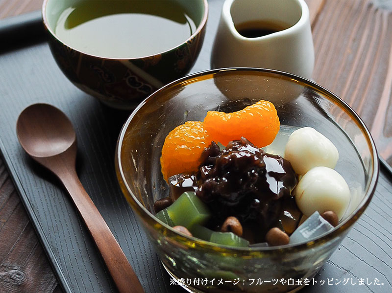 伊豆河童のあんみつ　トッピング