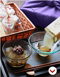 ところてんあんみつセット