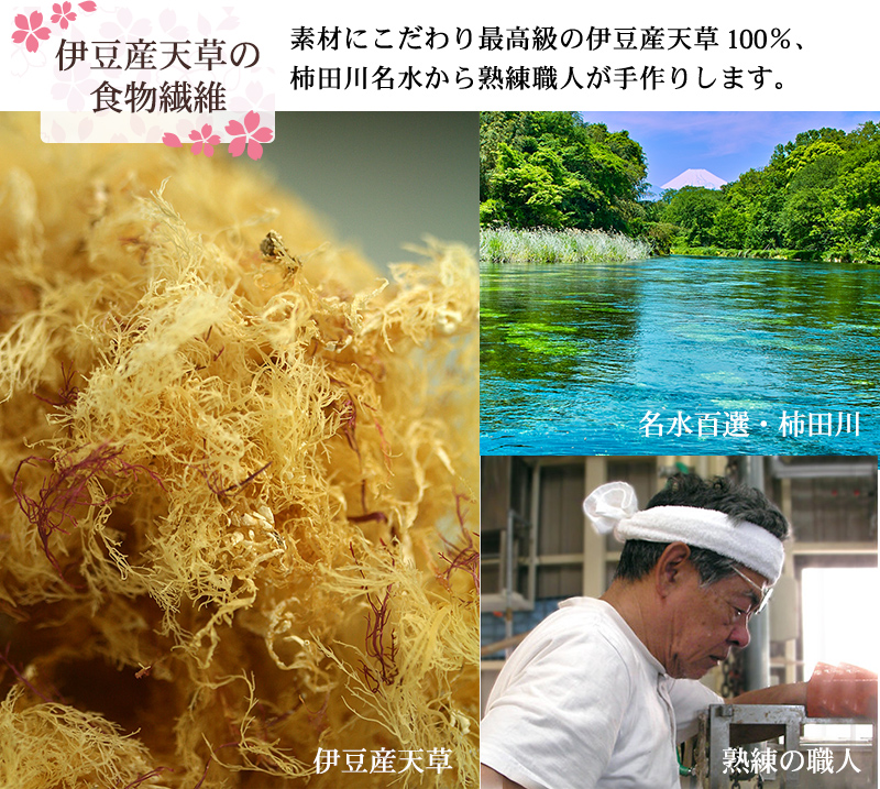 伊豆産天草の食物繊維