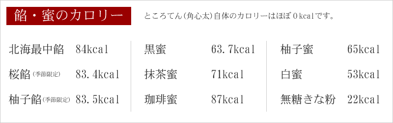 ところてん・あんみつセット