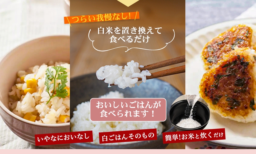 ごはん大好きでも食後の血糖値や血中中性脂肪が気になる人のお悩み解消をサポート